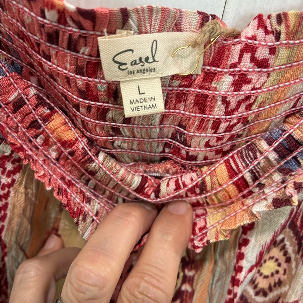 Easel Boho Wide Leg Pants - Picture 4 of 5